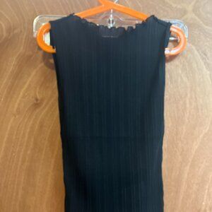 NWT Abercrombie & Fitch Women's size S Ruffled Black Tank